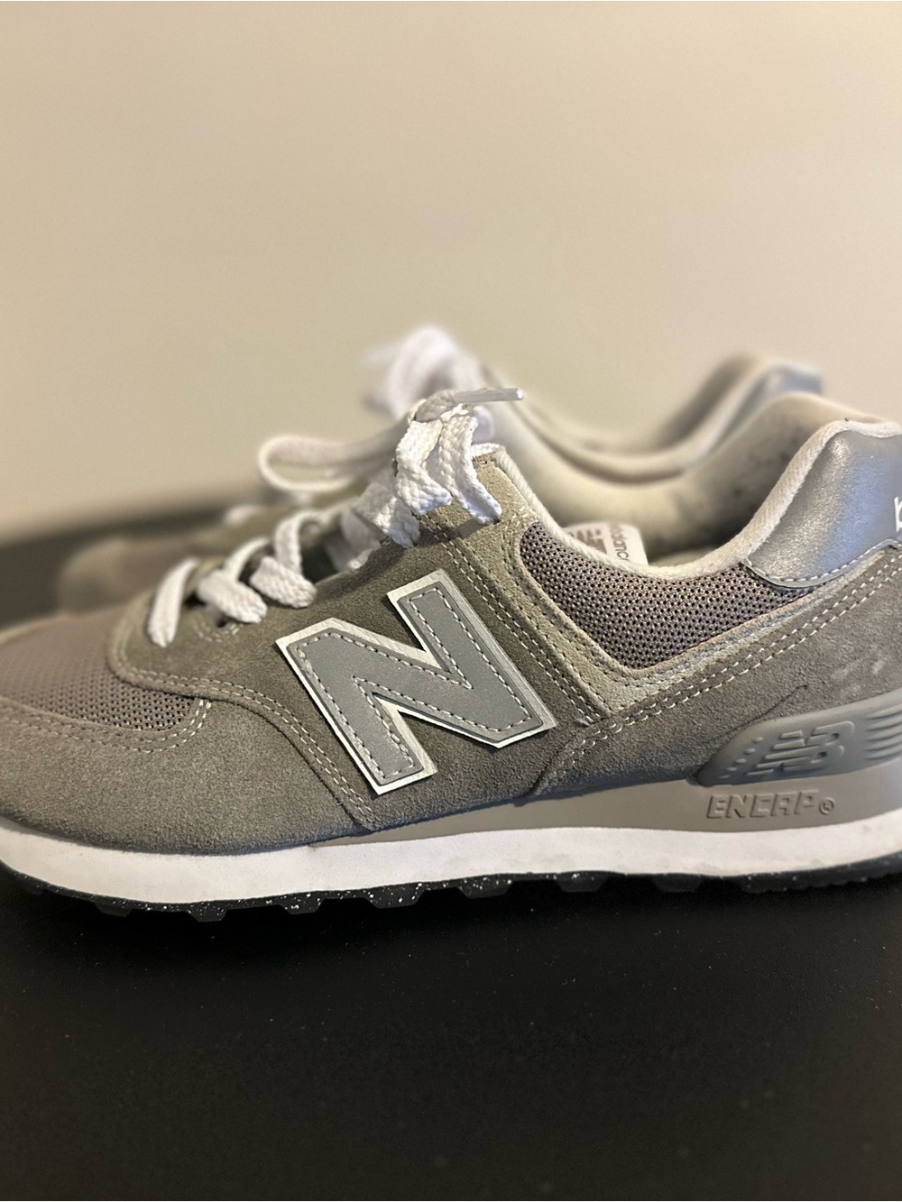 New Balance Gray and White Women's Classic Sneakers